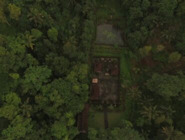 Hutan adat Desa Demulih dilihat dari udara. (balisaja.com/tim riset Sitadewiku)