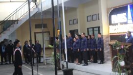 Apel Puputan Klungkung di SMA Pariwisata PGRI Dawan Klungkung atau SMA Paris, Jumat, 28 April 2023.