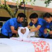 Ujian praktik kepariwisataan SMA Paris Klungkung. 
